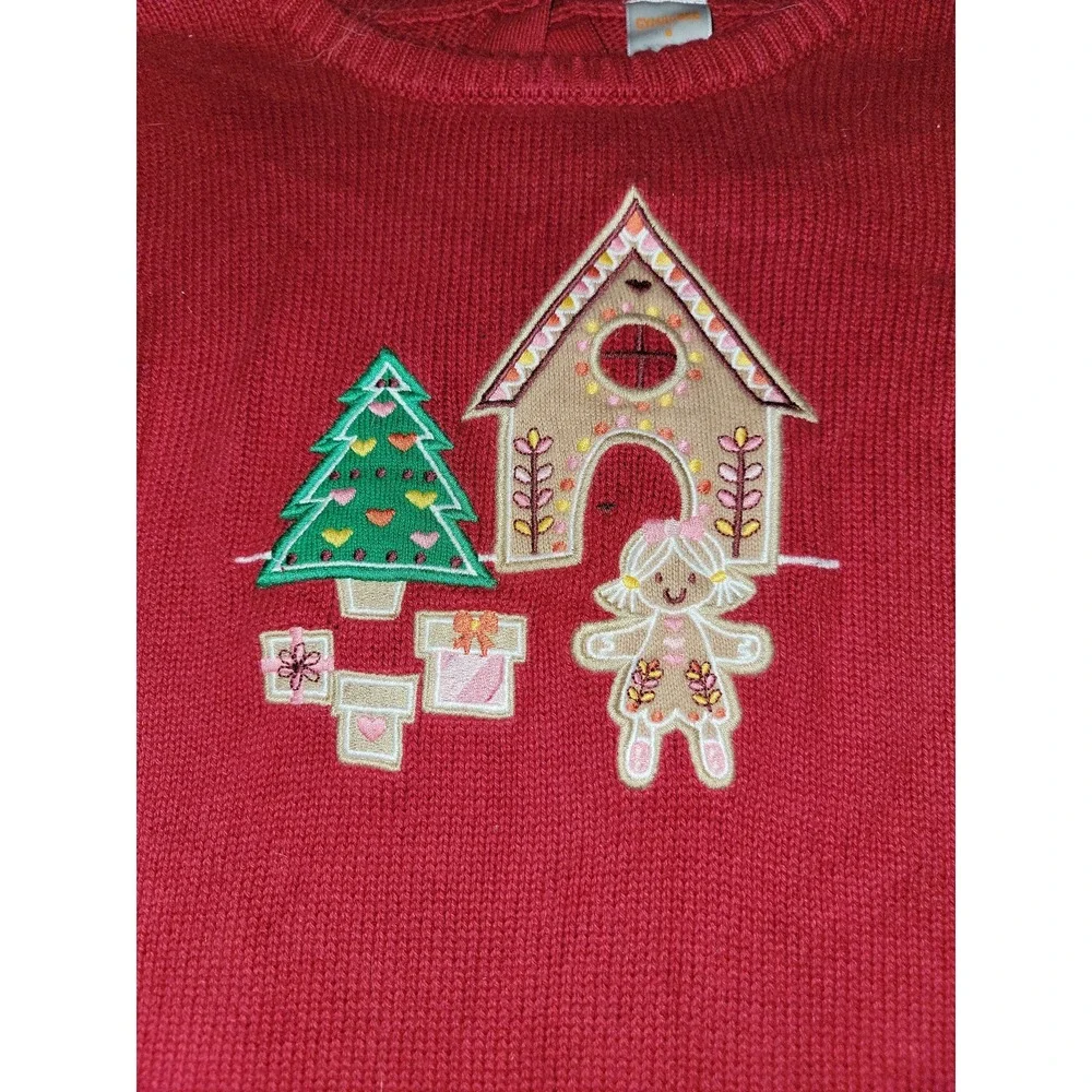 Gymboree Christmas holiday gingerbread house sweater size 8‎